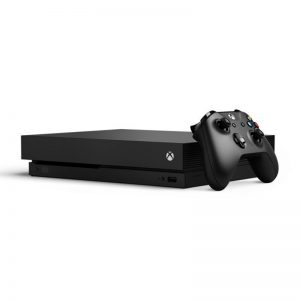 Microsoft Xbox One X Refurbished Game Console with Controller Black