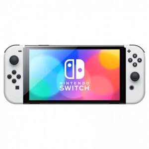 Nintendo Switch OLED Model [NSW] Refurbished Game Console with White Joy-Con Controllers